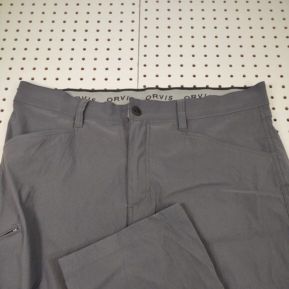 Orvis Water Repellant Pants, Gray, Size 38x34 - Picture 7 of 9